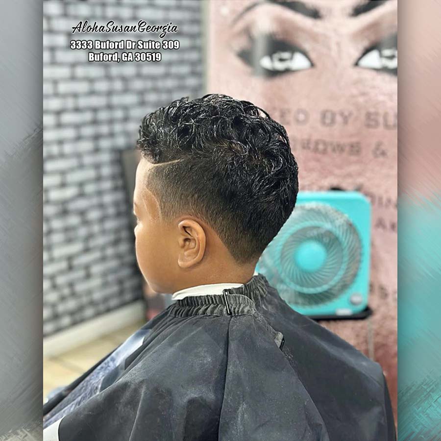 Hair cut, hairstyle, barbershop Buford GA 30519 - Aloha Susan Georgia